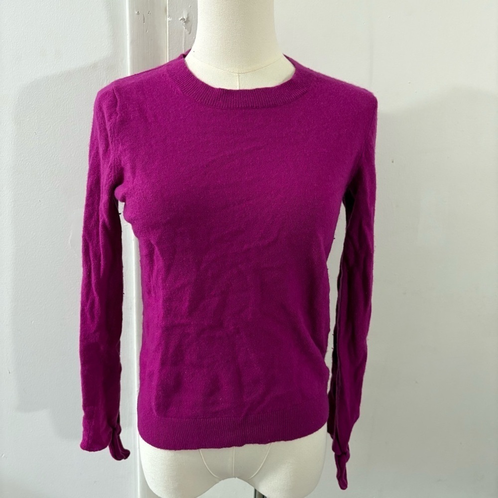 BANANA REPUBLIC Women’s Pink Merino Wool Cashmere Blend Sweater Size XS Tie